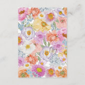 Kleurrijke bruiloft behuizing Kaart (Achterkant)