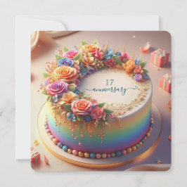 KLEURRIJKE BRUILOFT JUBILEUM CAKE