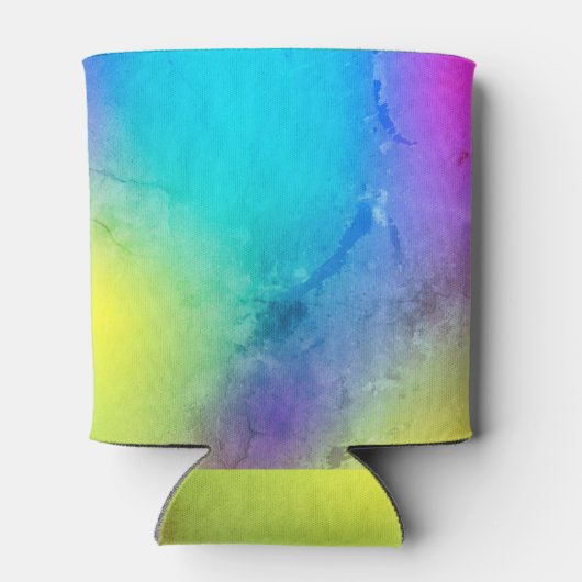 Kleurrijke Bruiloft Op Maat Blikjeskoeler (Achterkant)