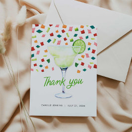 Kleurrijke Bruiloft Uitnodiging Dankkaart Fiesta