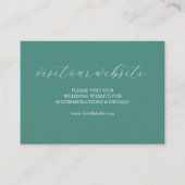 Kleurrijke bruiloft website invoegen Kaart Script (Voorkant)