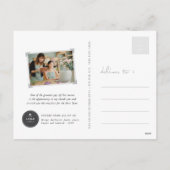 Kleurrijke Brush Script 2025 Kalender Nieuwjaar Fo Feestdagenkaart (Achterkant)