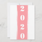 Kleurrijke Brush Stroke Modern Happy New Year Kaar Kaart (Achterkant)