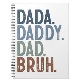 KLEURRIJKE BRUTE DADA PAPA PA BRUH VADERDAG NOTITIEBOEK