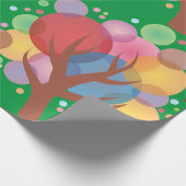 Kleurrijke bubbelboom cadeaupapier