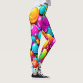 Kleurrijke bubbelexplosie leggings (Rechts)