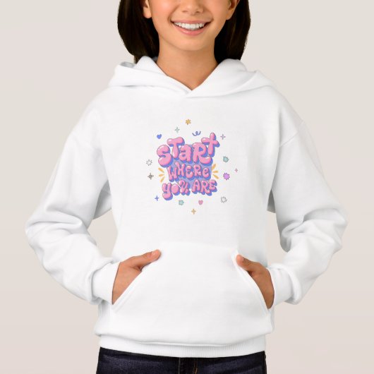 Kleurrijke bubbelletter citaat (Voorkant)