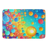 Kleurrijke Bubbels Floating Art Badmat (Voorkant)