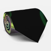 Kleurrijke bubbels op zwart stropdas (Opgerold)