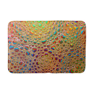 Kleurrijke bubbels textuur badmat