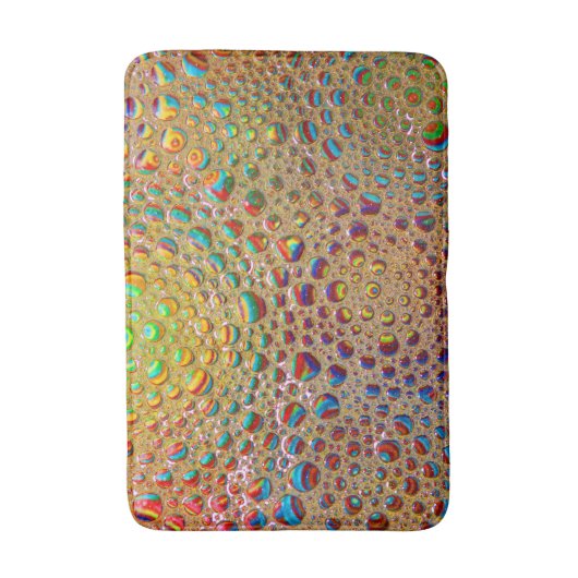 Kleurrijke bubbels textuur badmat (Voorkant Verticaal)