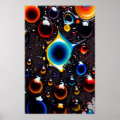 Kleurrijke bubbels wallpaper poster (Voorkant)