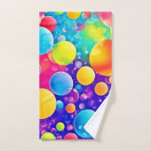 Kleurrijke Bubble Abstracte Kunst Bad Handdoek (Handdoek)