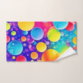 Kleurrijke Bubble Abstracte Kunst Bad Handdoek (Handdoek)
