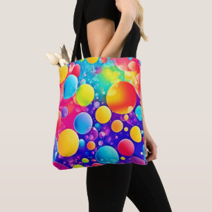 Kleurrijke Bubble Abstracte Kunst Tote Bag