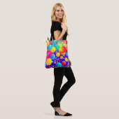 Kleurrijke Bubble Abstracte Kunst Tote Bag (Op model)