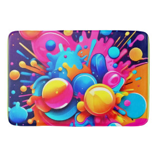 Kleurrijke Bubble Blast Badmat