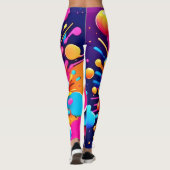 Kleurrijke Bubble Blast Leggings (Achterkant)