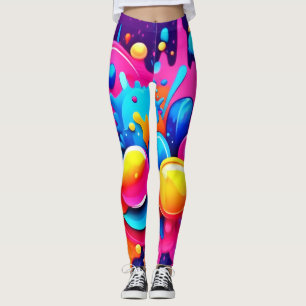 Kleurrijke Bubble Blast Leggings