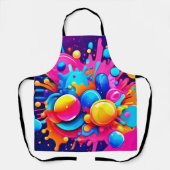 Kleurrijke Bubble Blast Schort (Voorkant)