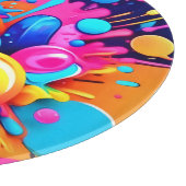 Kleurrijke Bubble Blast Snijplank (Hoek)