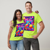 Kleurrijke Bubble Blast T-shirt (Unisex)