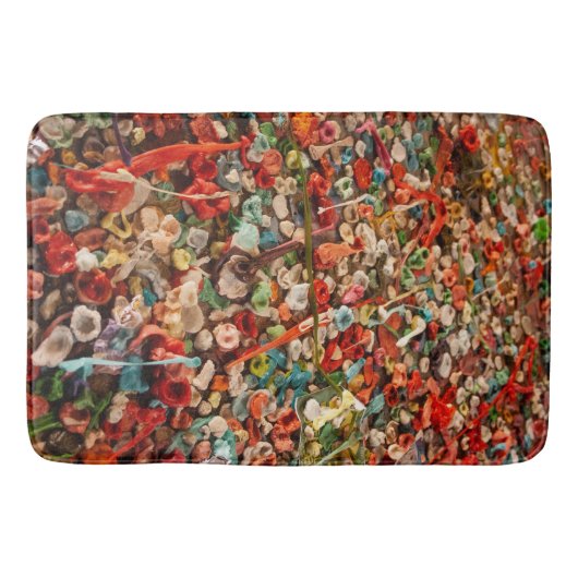 Kleurrijke Bubble Gum Badmat (Voorkant)