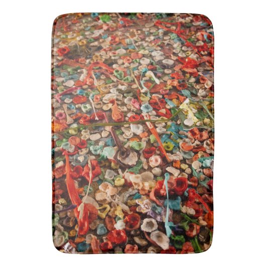Kleurrijke Bubble Gum Badmat (Voorkant Verticaal)