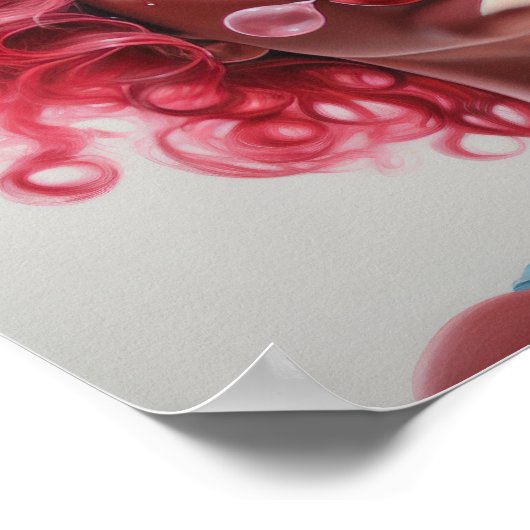 Kleurrijke Bubble Gum Dream - Levendige en Speelse Poster (Hoek)