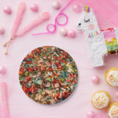 Kleurrijke Bubble Gum Paper Bord (Feest)