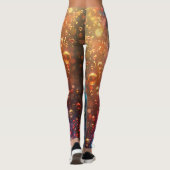Kleurrijke bubble raver panty's leggings (Achterkant)