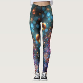 Kleurrijke bubble raver panty's leggings