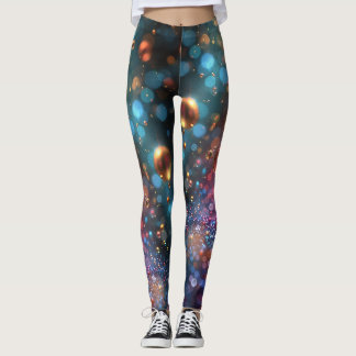 Kleurrijke bubble raver panty's leggings