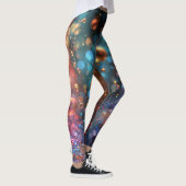 Kleurrijke bubble raver panty's leggings (Rechts)