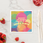 Kleurrijke Bubble Verjaardag Papier Servet (Insitu)