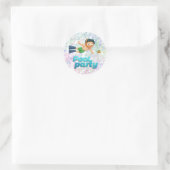 Kleurrijke Bubbles Pool Party Ronde Sticker (Tas)