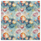 Kleurrijke Bubbles Waterverf Art Stof (Swatch)