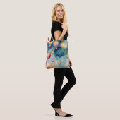 Kleurrijke Bubbles Waterverf Art Tote Bag (Op model)