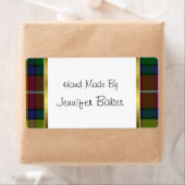 Kleurrijke Buchanan Plaid Verpakkingsetiketten Etiket (Insitu)