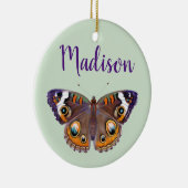 Kleurrijke Buckeye Butterfly Wings Painting Keramisch Ornament (Rechts)