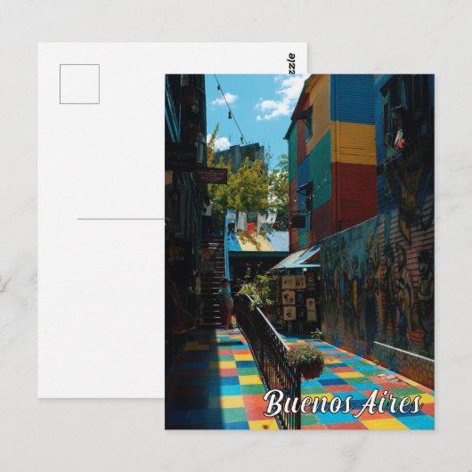Kleurrijke Buenos Aires Argentinië reisfotografie Briefkaart (Voorkant / Achterkant)