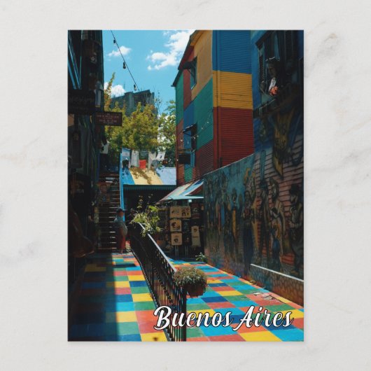 Kleurrijke Buenos Aires Argentinië reisfotografie Briefkaart (Voorkant)