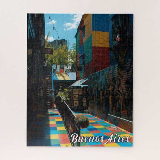 Kleurrijke Buenos Aires Argentinië reisfotografie Legpuzzel (Verticaal)