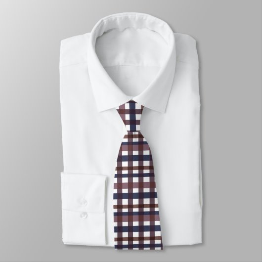Kleurrijke Buffalo Plaid Gingham  Stropdas (Gebonden)