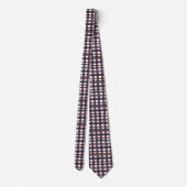 Kleurrijke Buffalo Plaid Gingham  Stropdas (Achterkant)