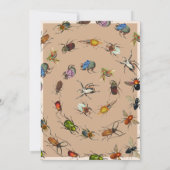 Kleurrijke  Bugs Kevers Kids Verjaardagsfeest Kaart (Achterkant)