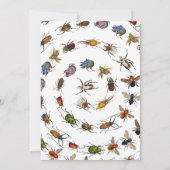 Kleurrijke  Bugs Kevers Verjaardagsfeest Thema Kaart (Achterkant)