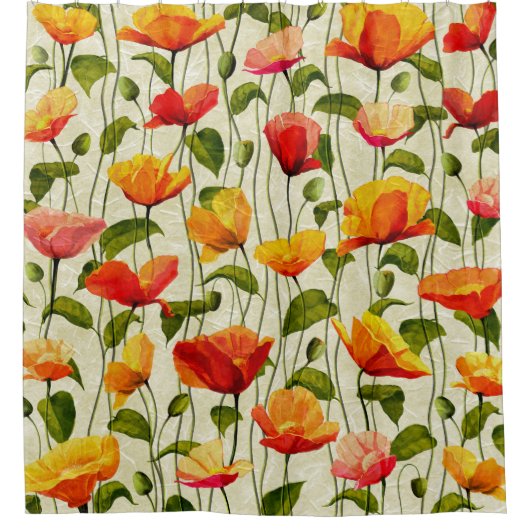 Kleurrijke buisjes met lederen vleugels douchegordijn (Voorkant)