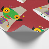 Kleurrijke buitenaardse mier in de schijnwerpers Q Cadeaupapier