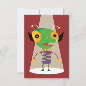 Kleurrijke buitenaardse mier in de schijnwerpers Q Kaart (Voorkant)